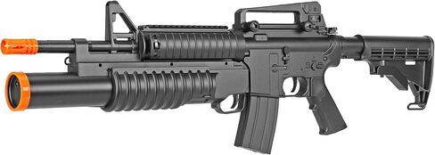 بندقية كهربائية BBTac Airsoft Gun كهربائية أوتوماتيكية بالكامل مع قاذفة مستديرة 3، نظام السكك الحديدية، إطلاق نار قوي AEG 6 مم BBS in Kuwait