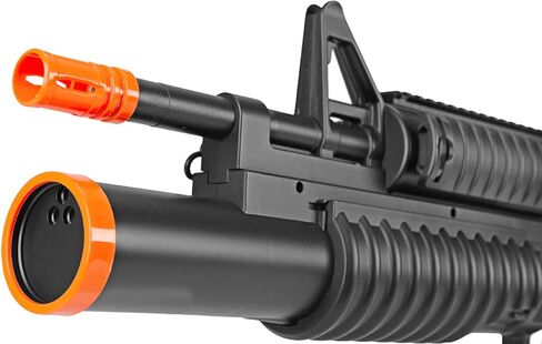بندقية كهربائية BBTac Airsoft Gun كهربائية أوتوماتيكية بالكامل مع قاذفة مستديرة 3، نظام السكك الحديدية، إطلاق نار قوي AEG 6 مم BBS in Kuwait
