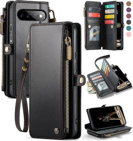 Defencase for Google Pixel 11/11 Pro Wallet Case with Card Holder, Coffee in Kuwait