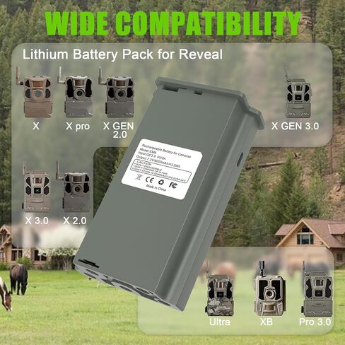 4 Pack Rechargeable New Reveal Camera Battery with 4 Port Battery Charger in Kuwait