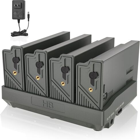4 Pack Rechargeable New Reveal Camera Battery with 4 Port Battery Charger in Kuwait