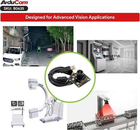 Arducam 1080P Ultra Low Light USB Camera Module, 102°Wide Angle UVC Webcam in Saudi Arabia