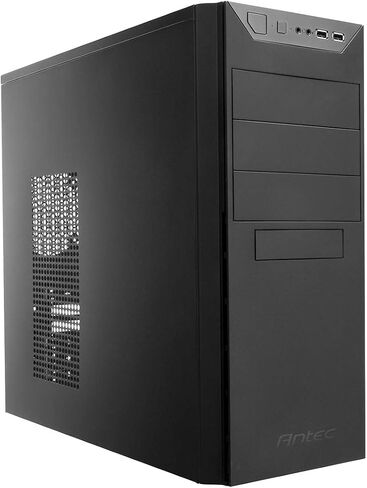 Antec Mid-Tower Case with 2X USB 3.0 Ports Durable Steel Bottom & Front Side Vents Case - Black - VSK4000E-U3 in Kuwait