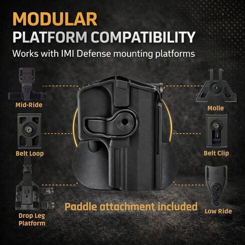 IMI Defense Level 2 Retention Paddle Holster for Walther PPQ in Saudi Arabia