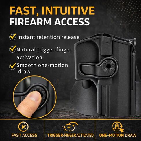 IMI Defense Level 2 Retention Paddle Holster for Walther PPQ in Saudi Arabia