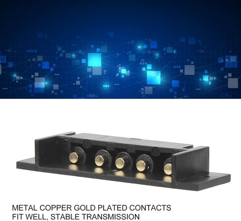 V Mount Battery Plate Adapter, V Lock Battery Plate Replacement with 5 Pin PCB DIY Connector, Gold Plated Copper Contacts, Durable ABS Plastic for V Mount Battery Repair in Kuwait