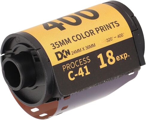 35mm Color Film 18 Exposures, Color Negative Film for 135 Camera, ISO 320–400 Fine Grain Wide Exposure Latitude Film with Carbon Removal, for Vintage & Modern 35mm in Saudi Arabia