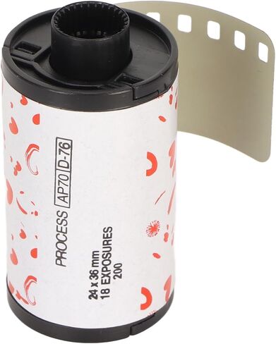 Black White Print Film 35mm, Black and White Negative Film for 135 Camera, 200 ISO Fine Grain 18 Exposure Roll with Storage Box for Analog Photography Enthusiasts in Saudi Arabia