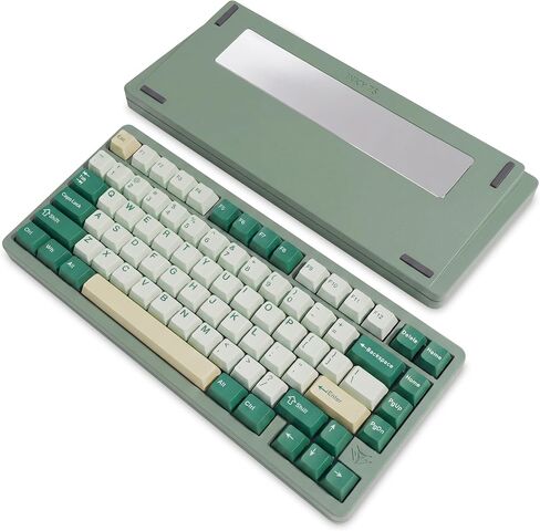 MK INKY75 CNC Aluminum Mechanical Keyboard Triple-Mode Connectivity Gaming Keyboard, 75% Layout Mechanical Keyboard,with Superior Acoustics, Creamy Sounding, RGB/HMX/4000mAh(Very Raspberry) in Kuwait