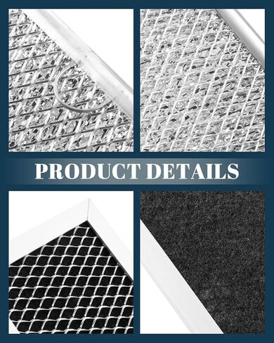 Microwave Charcoal and Grease Filter Fit for Samsung ME18H704SFS/AA, ME18H704SFW/AA, ME18H704SFS/AC, ME18H704SFW/AC in Kuwait