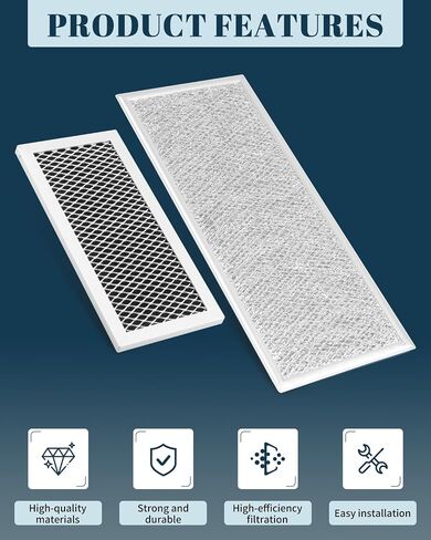 Microwave Charcoal and Grease Filter Fit for Samsung ME18H704SFS/AA, ME18H704SFW/AA, ME18H704SFS/AC, ME18H704SFW/AC in Kuwait