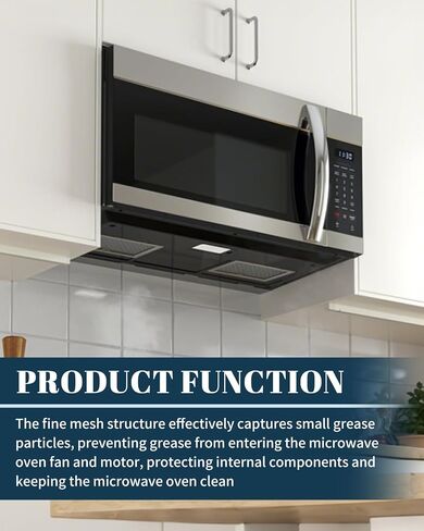 Microwave Charcoal and Grease Filter Fit for Samsung ME18H704SFS/AA, ME18H704SFW/AA, ME18H704SFS/AC, ME18H704SFW/AC in Kuwait