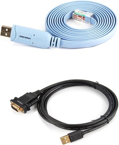 Console Cable USB to RJ45 and 10ft USB Serial Adapter with FTDI Chipset for Windows 11,10, 8, 7, Vista, XP, 2000, Linux and Mac OS(6ft) in Kuwait