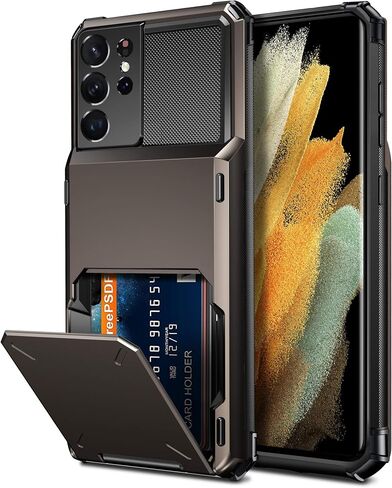 Vofolen for Samsung Galaxy S21 Ultra Case Wallet with Card Holder Navy in Saudi Arabia