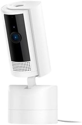 B0CG2VS5FD Pan-Tilt Indoor Security Camera with 360° Horizontal Coverage, HD Video, Color Night Vision, Two-Way Audio and Privacy Cover, White in Saudi Arabia