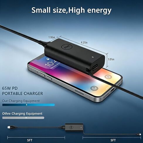 65W USB-C Charger Compatible with Dell Latitude 5420 5520 7420 7430 in Saudi Arabia