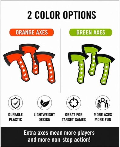 Leeray 6-Piece Replacement Axes for Bristle Target Board Games in Kuwait
