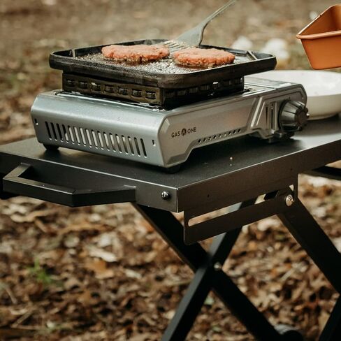 GasOne GS-5900A 15,000 BTU Portable Butane Camping Stove with Heavy Duty Case: Automatic Ignition, High Output, Precise Heat Control - Camping & Tailgating and Outdoor Cooking in Kuwait