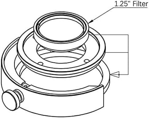 Telescope Accessories M48-M28.5 2 "to 1.25" Filter Adapter in Kuwait