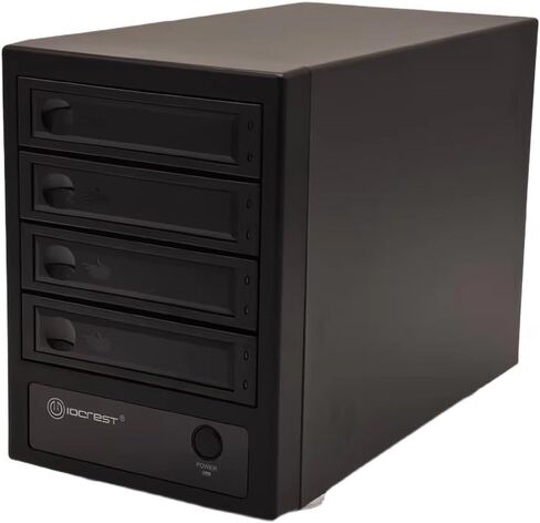 USB 4.0 (40Gbps) Type-C 4 Bay 2.5 Inch and 3.5 Inch SATA HDD/SSD External Hard Drive Enclosure, Tool Free Retractable Bay, Support Hot Swappable, Total 120TB Capacity, Non-RAID / NAS. in Kuwait