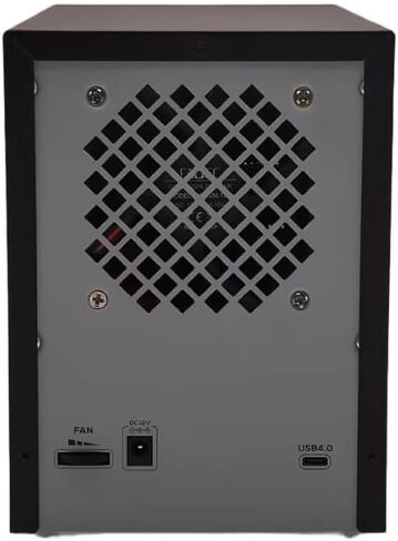 USB 4.0 (40Gbps) Type-C 4 Bay 2.5 Inch and 3.5 Inch SATA HDD/SSD External Hard Drive Enclosure, Tool Free Retractable Bay, Support Hot Swappable, Total 120TB Capacity, Non-RAID / NAS. in Kuwait