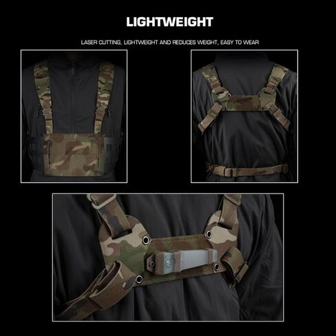 Ultra-Lightweight Tactical FC Extended Chest Pack for MOLLE Mag Pouch Radio GP Bag in Kuwait