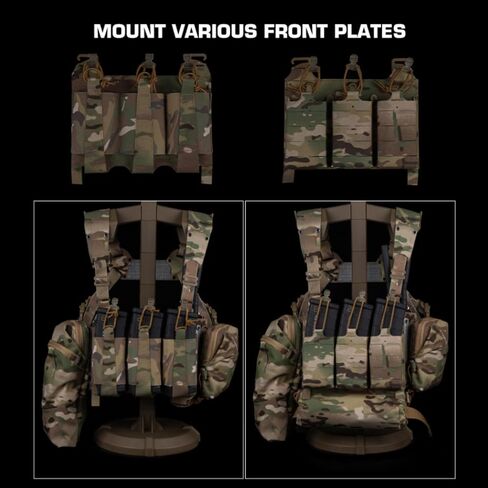 Ultra-Lightweight Tactical FC Extended Chest Pack for MOLLE Mag Pouch Radio GP Bag in Kuwait
