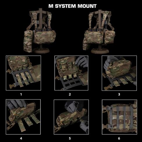 Ultra-Lightweight Tactical FC Extended Chest Pack for MOLLE Mag Pouch Radio GP Bag in Kuwait