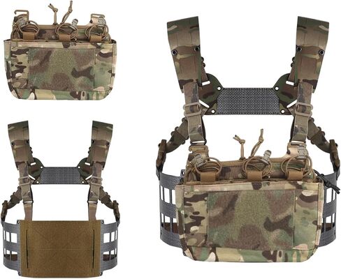 Ultra-Lightweight Tactical FC Extended Chest Pack for MOLLE Mag Pouch Radio GP Bag in Kuwait