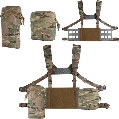 Ultra-Lightweight Tactical FC Extended Chest Pack for MOLLE Mag Pouch Radio GP Bag in Kuwait