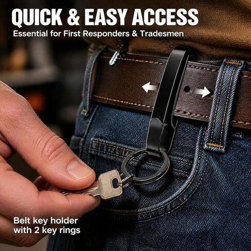 Duty Belt Key Holder Quick Release Belt Clip for Keys Fits 15-225 Inch Belt in Saudi Arabia