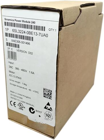 SMOCONE Expedited 6SL3224-0BE13-7UA0 New and Sealed in Box 6SL32240BE137UA0 1 Year Warranty and Fast in Saudi Arabia