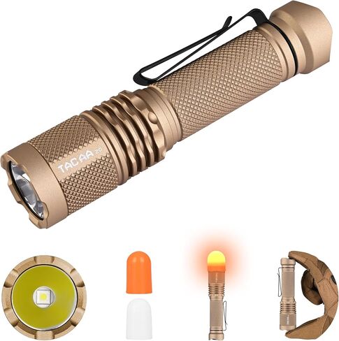 TAC AA 2.0 Tactical EDC AA Flashlight,1000 High Lumen 280M Ultra Long Range in Kuwait