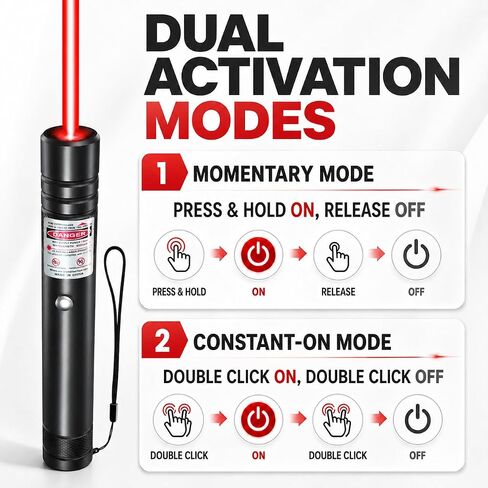 [4 Packs] Rechargeable Red Laser Pointer High Power Red Beam Laser Light Long Distance Range For TV/LED/LCD Screens Tactical Flashlights Presentation Office/Outdoors/Astronomic/Construction [001] in Saudi Arabia