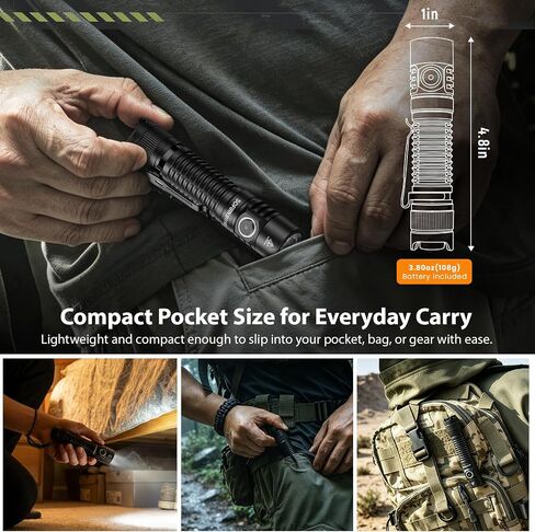 sofirn SP31V3 Tactical Flashlight Rechargeable 2000 Lumen Pocket Flashlight in Kuwait