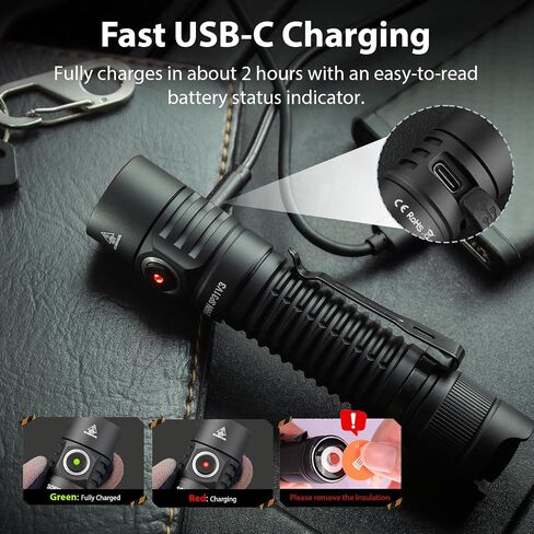 sofirn SP31V3 Tactical Flashlight Rechargeable 2000 Lumen Pocket Flashlight in Kuwait