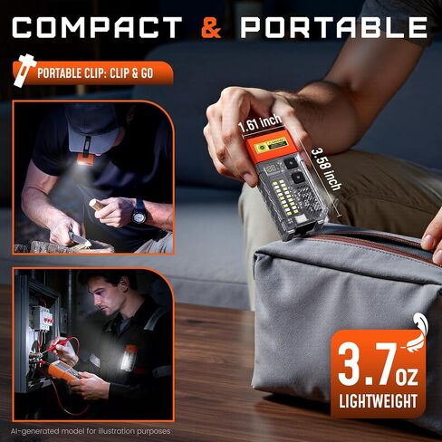 DARKBEAM 365nm UV Flashlight USB-C Black Light with Filter and LCD Display in Kuwait