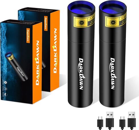 DARKDAWN UV 395nm Light Flashlights Ultraviolet LED Blacklight Wood’s Lamp in Kuwait