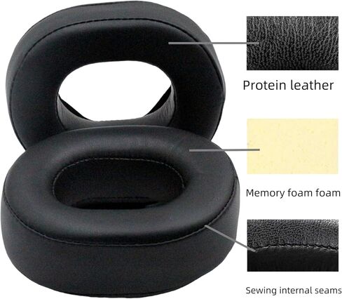MDR-HW700 Earpads Replacement for Sony MDR-HW700DS - Black in Saudi Arabia