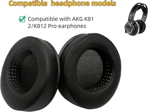 K812 Pro Ear Pads Replacement for AKG K812 Headphones - Black in Saudi Arabia