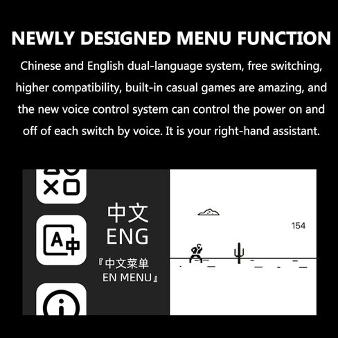 8 Port USB Docking Station, 8 Ports USB C Splitter, 1.54-inch IPS Color Screen, 10 Levels Brightness Adjustment, 8-Way Switch Total, Voice Control Function, for Phones, Tablets, and Gadgets in Kuwait