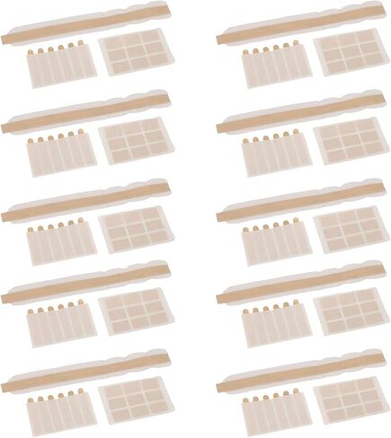 Transparent Computer Slide Mount Holder Tab for Screen Filters, Easy Installation, 10 Clips + 20 Labels, Plastic in Kuwait