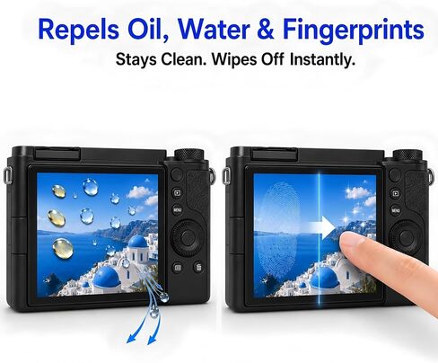 Custom Fit for Sony Alpha ZV-E10 ZVE10 ZV-1F ZV1F ZV-1 II ZV-1 ZVI ZV1II ZV-1M2[Not for ZV-E10 II] Camera Screen Protector – 3-Pack 9H Hardness Tempered Glass, Full-Screen Edge-to-Edge, Bubble-Free in Kuwait