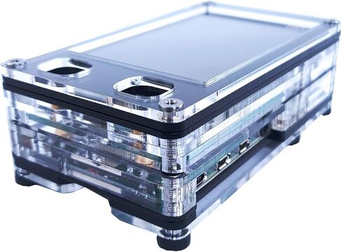 DRPi-3.5NSX Nextion Screen Case – Raspberry Pi4/Pi3 B+, Duplex MMDVM v1.0, and Enhanced 3.5" Nextion Screen (Included) ~ Black Ice (Black) in Saudi Arabia