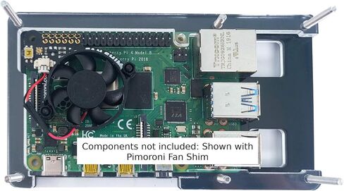 DRPi-3.5NSX Nextion Screen Case – Raspberry Pi4/Pi3 B+, Duplex MMDVM v1.0, and Enhanced 3.5" Nextion Screen (Included) ~ Black Ice (Black) in Saudi Arabia