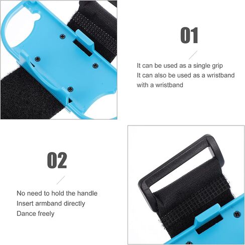 SOLUSTRE 8pcs Adjustable Game Controller Wrist Strap for Comfortable Elastic Band for Somatosensory Games Practical Accessory for Gaming Sessions in Saudi Arabia
