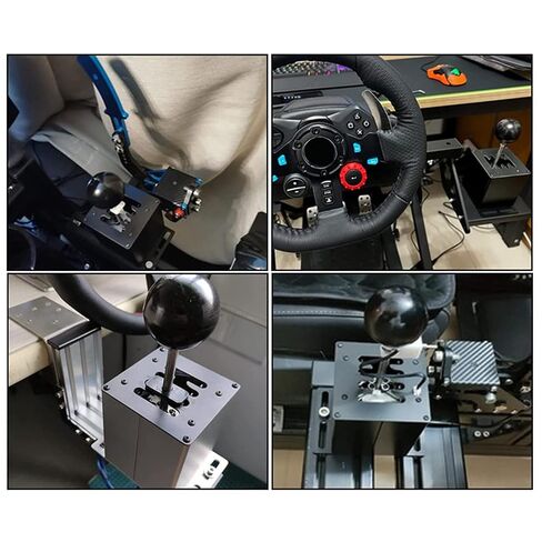 Palumma USB Simulator Shifter, PC USB Simulation Game 6/7+ R H Gear Shifter, Logitech G29 G27 G25 G920 Thrustmaster T300RS/GT Steering Wheel (Optional) (7 + R White) in Saudi Arabia