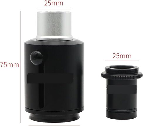 Industrial Telescope Lens, 33mm Stereo Trinocular Microscope Camera Adapter 25mm C Mount Industrial Digital Video Microscopio Aadapter Tube in Saudi Arabia