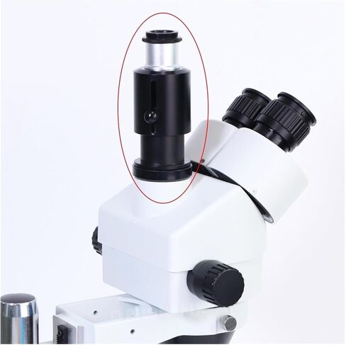 Industrial Telescope Lens, 33mm Stereo Trinocular Microscope Camera Adapter 25mm C Mount Industrial Digital Video Microscopio Aadapter Tube in Saudi Arabia