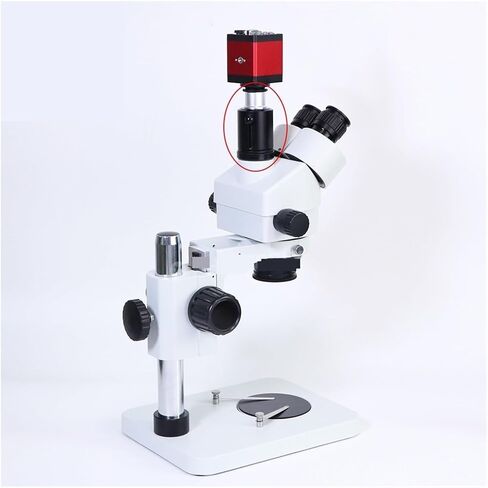 Industrial Telescope Lens, 33mm Stereo Trinocular Microscope Camera Adapter 25mm C Mount Industrial Digital Video Microscopio Aadapter Tube in Saudi Arabia